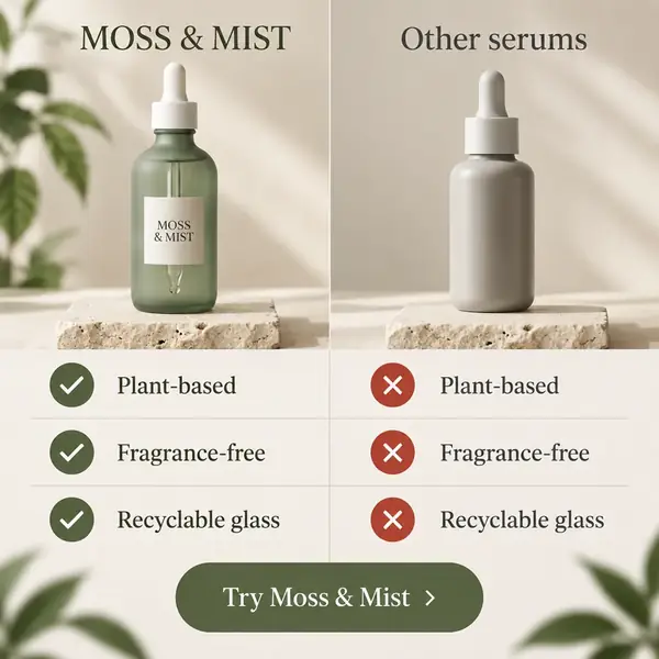 Comparison ad against other serums