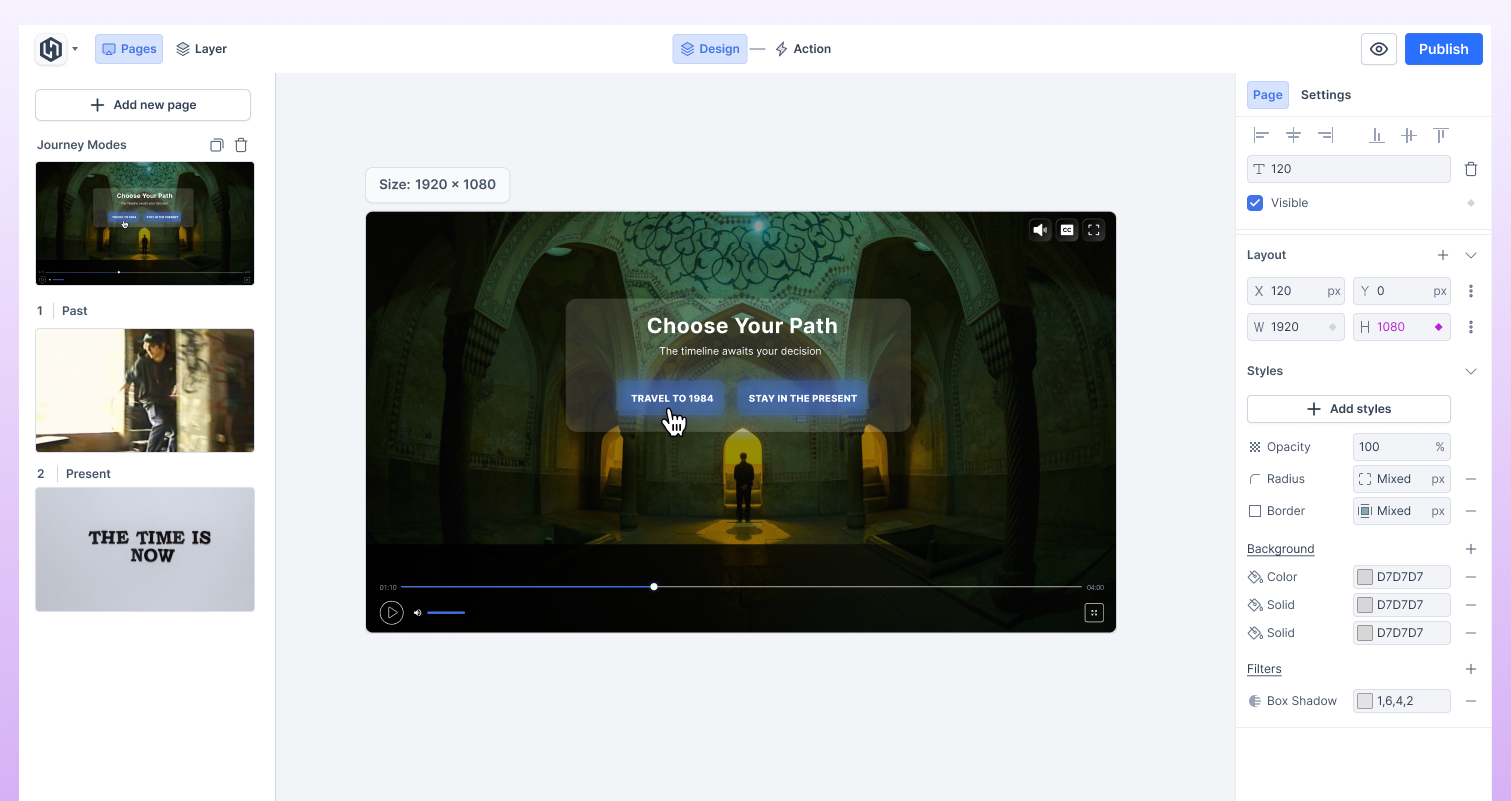 Design of the Viewer Experience