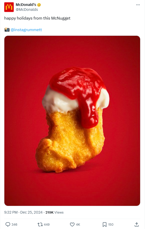 McDonalds Christmas Post