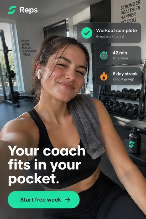 Example UGC-style story ad for a fictional fitness app