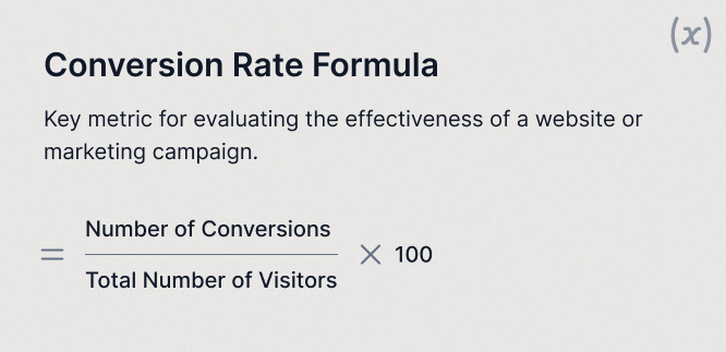 Conversion Rate Formula