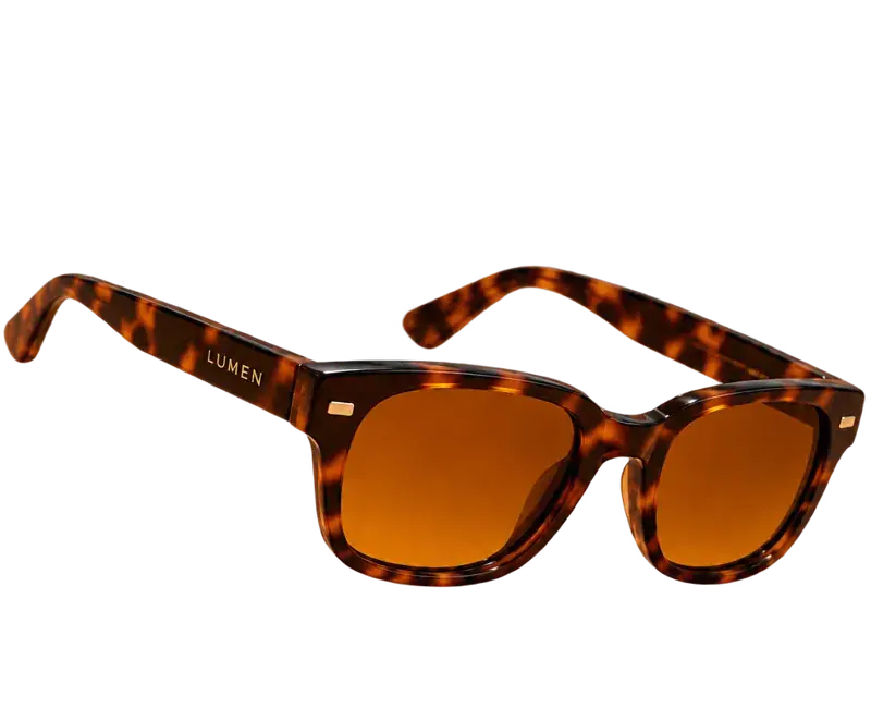 Sunglasses layer with a transparent background