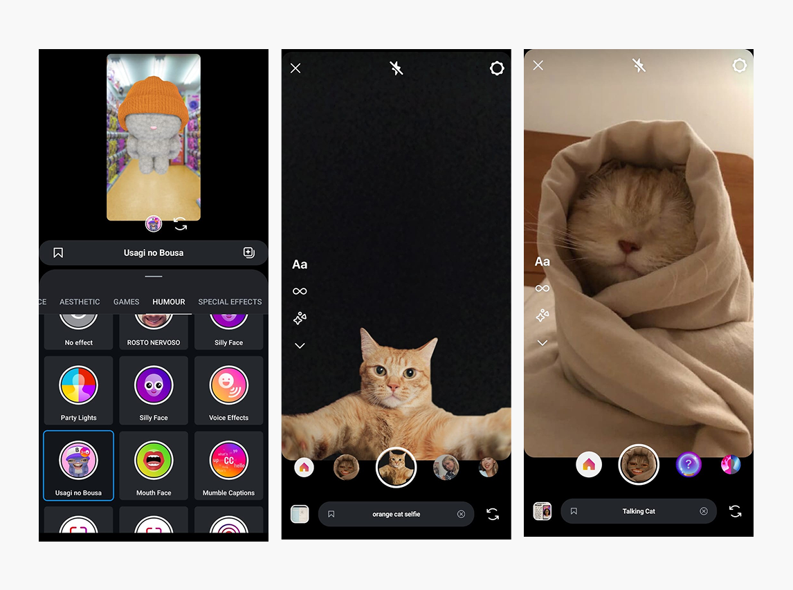 instagram fun filters screenshots